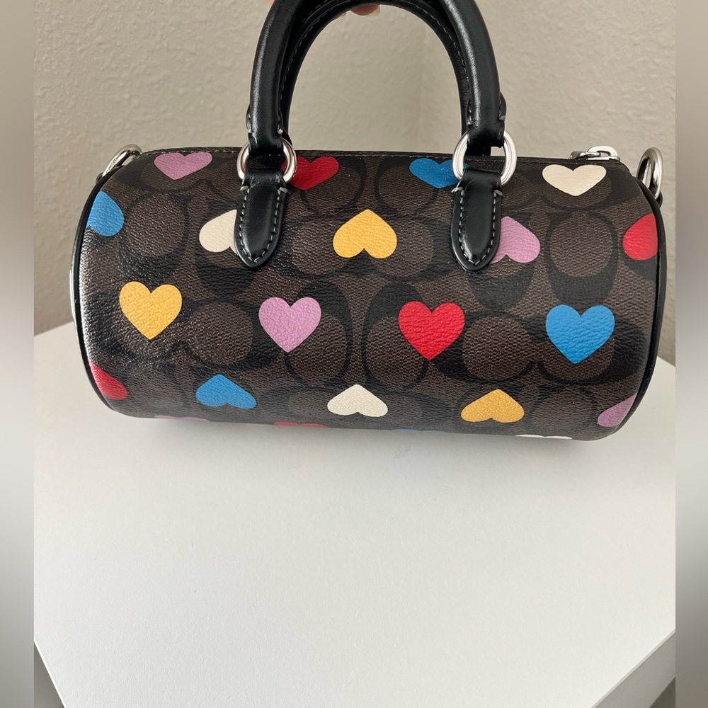 Coach Heart Print Lacey Bag in Brown and Multicolor - Picture 3 of 10